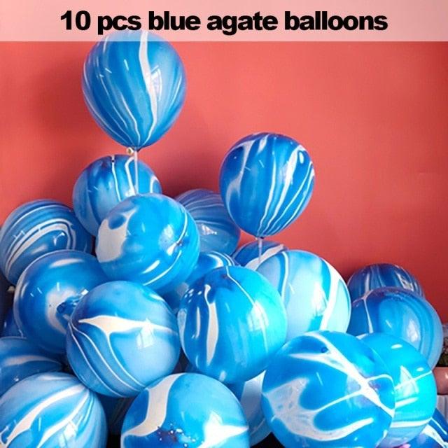 10/20 Star Metallic Confetti Latex Transparent 12inch Balloons For Baby Shower Birthday Party Wedding Decoration