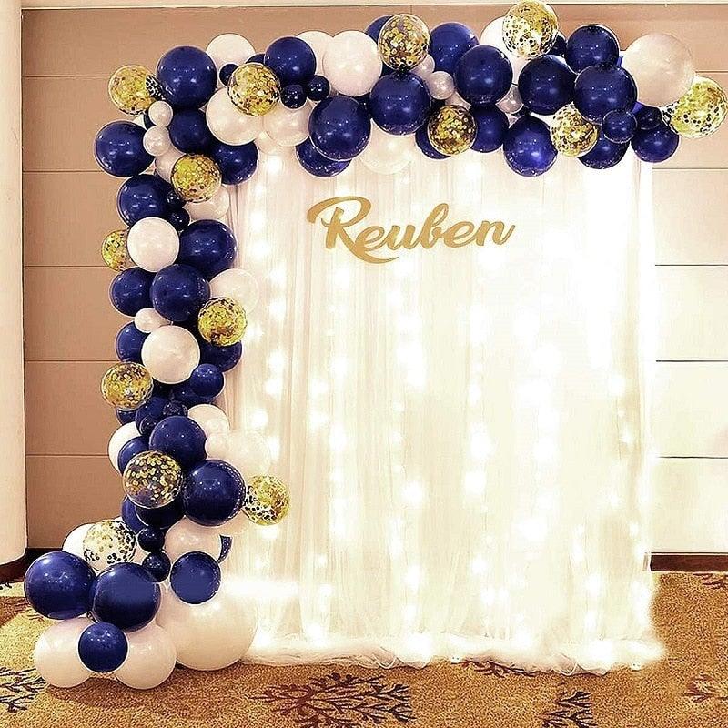 102pcs New Retro Color Navy Blue Birthday Ballons Arch Garland Kit For Baby Shower Wedding Party For Decoration Ballons for Wedding Birthday And Party