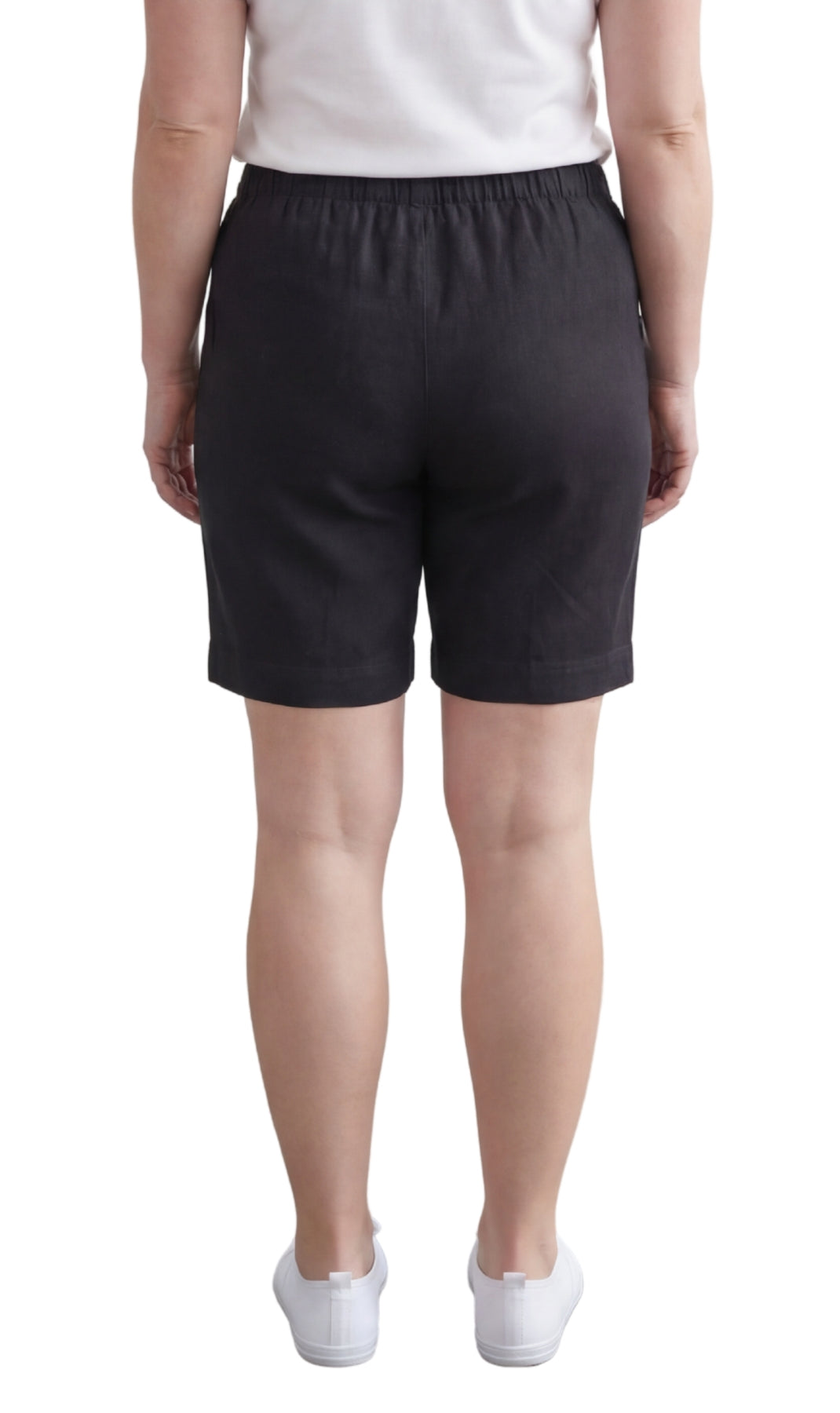 Women's Pull-On Denim and Twill Shorts — Stretch Waist No Zipper