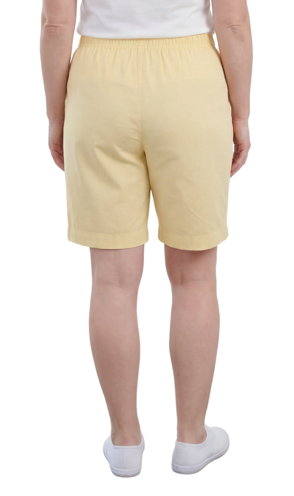 Women's Pull-On Denim and Twill Shorts — Stretch Waist No Zipper