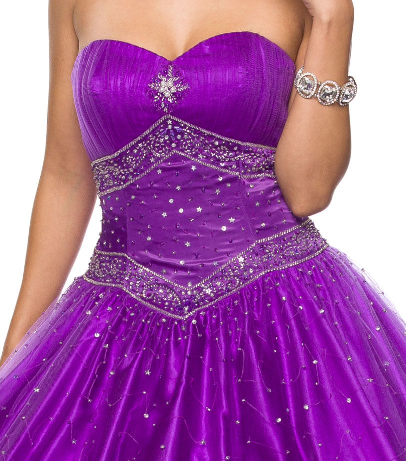 CLEARANCE - Juliet 1093 Princess Ball Gown Sweetheart Bead Lace Up Back