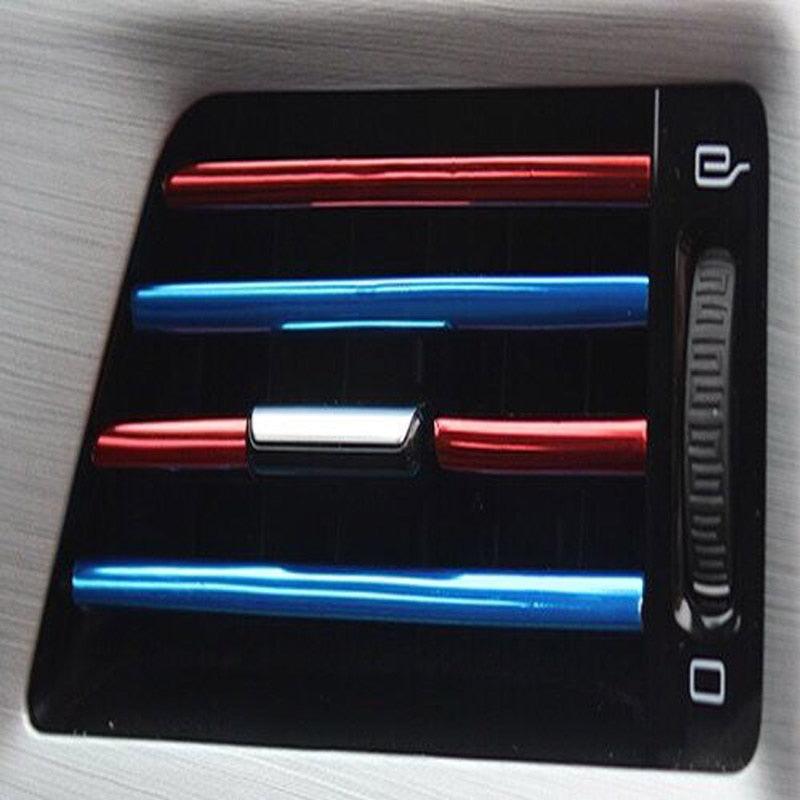 10pcs 20cm Car Styling Moulding Air Outlet Trim Strip Auto Air Vent Grilles Rim Trim Cars Decoration Exterior Decoration Strips Chrome Accessories Car Interior Moulding Strip Car Air Outlet Decoration Strip Flexible Insert Strips for Auto Vent Styling