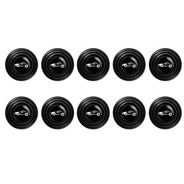 10pcs Car Door Anti-collision Silicone Pad Anti-shock Closing Door Stickers Soundproof Buffer Gasket Door Shock Absorber Car Door Protector Stickers Buffer Bumper Cushion Car Door Shock Absorbing PVC Gaskets Auto Accessories