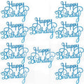 10pcs Glitter Happy Birthday Cake Topper Happy Birthday Cake Topper Happy Birthday Cupcake Topper Glitter Gold Decoration Bling Sparkle Decoration Sign Happy Birthday Cake Topper Girl Birthday Dessert Decor