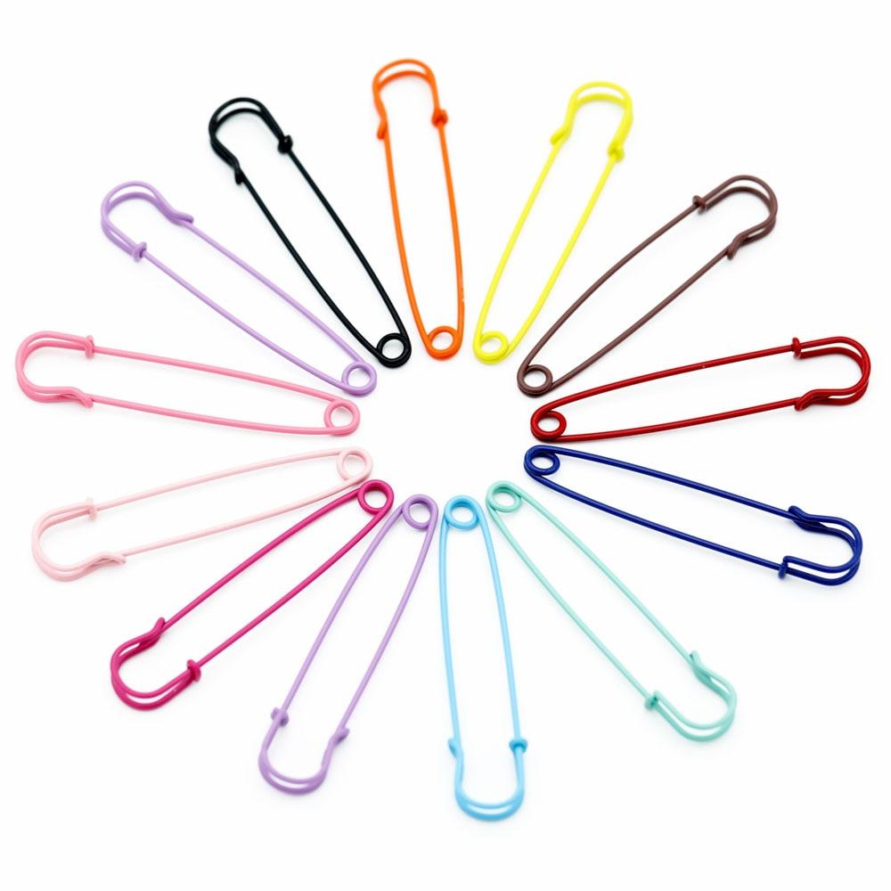 10Pcs Large Heavy Duty Metal Safety Pins Brooch Pins Sewing Tools Color Pins For Jewelry Sewing Accessories Big Safety Pin Oversize Safety Assorted Safety Metal Craft Pin for Blanket Steel Safety Clip