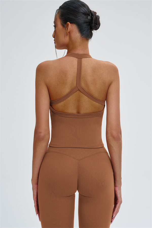 The Slate Y-Back Top