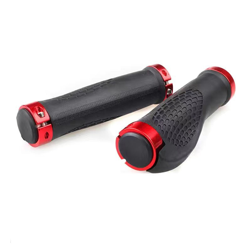 Bicycle Grip Handlebar End Cap Aluminium Alloy Lock Mountain Handle Bar Grip Bike Anti-Skid Rubber Bicycle Skid-Proof Grips New Generation Bike Handlebar Grip Soft Gel Inserts Shock Resistance Ergonomics Comfort Design