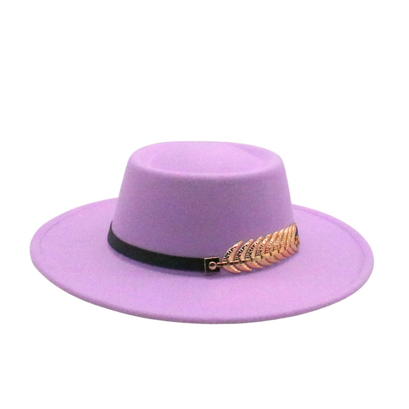 Autumn Winter Women Men  Vintage Fedora Women's Foldable Short Brim  Floppy Hat Gentleman Elegant Warm Hats Lady Party Luxury Caps Classic Summer Beach Sun Hat