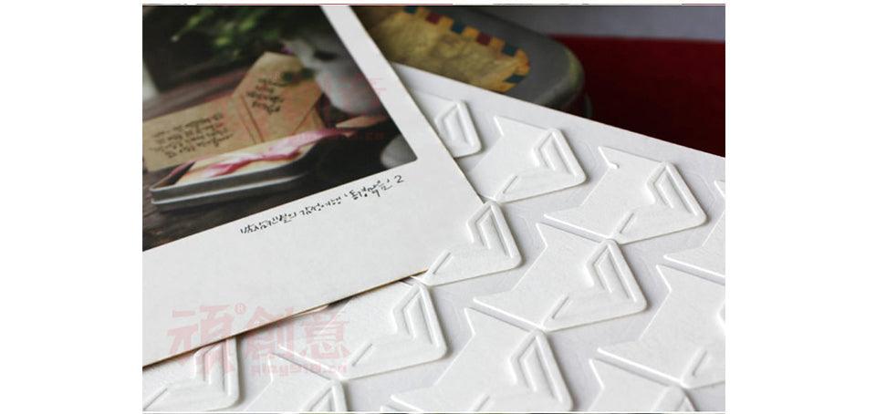 120 pcs/lot (5 sheets) DIY Vintage Corner kraft Paper Stickers for Photo Albums Frame Decoration Scrapbooking Gifts for Valentine Anniversary Gifts