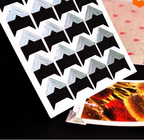 120 pcs/lot (5 sheets) DIY Vintage Corner kraft Paper Stickers for Photo Albums Frame Decoration Scrapbooking Gifts for Valentine Anniversary Gifts
