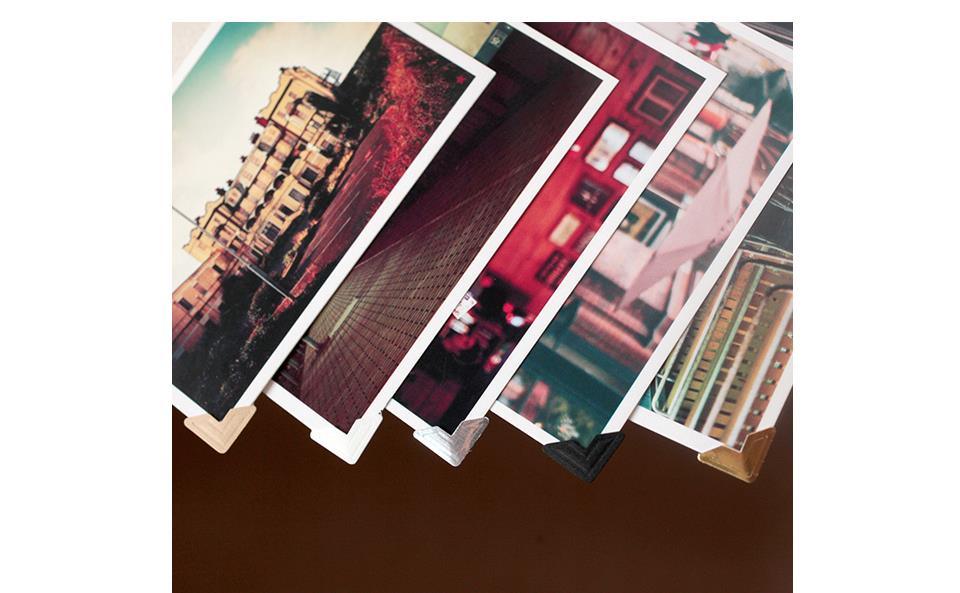 120 pcs/lot (5 sheets) DIY Vintage Corner kraft Paper Stickers for Photo Albums Frame Decoration Scrapbooking Gifts for Valentine Anniversary Gifts