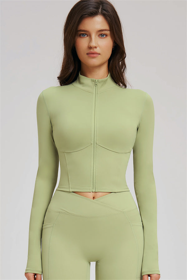 The Sizzle Zip Jacket Sports Bra Flared Leggings 3-Piece Set
