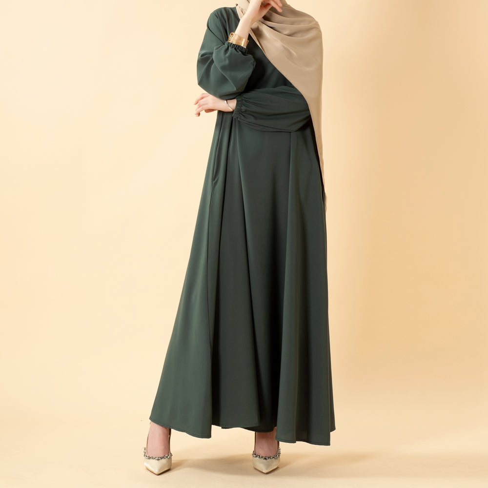 Essential Premium Versatile Pockets Umbrella Cut Abaya (MA113)