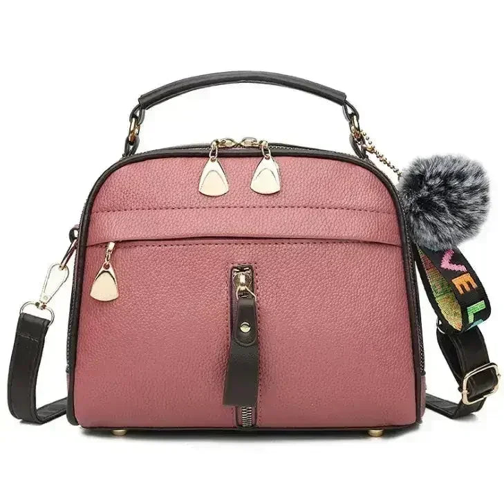 PU Leather Fashion Sweet Ladies' Messenger Bag