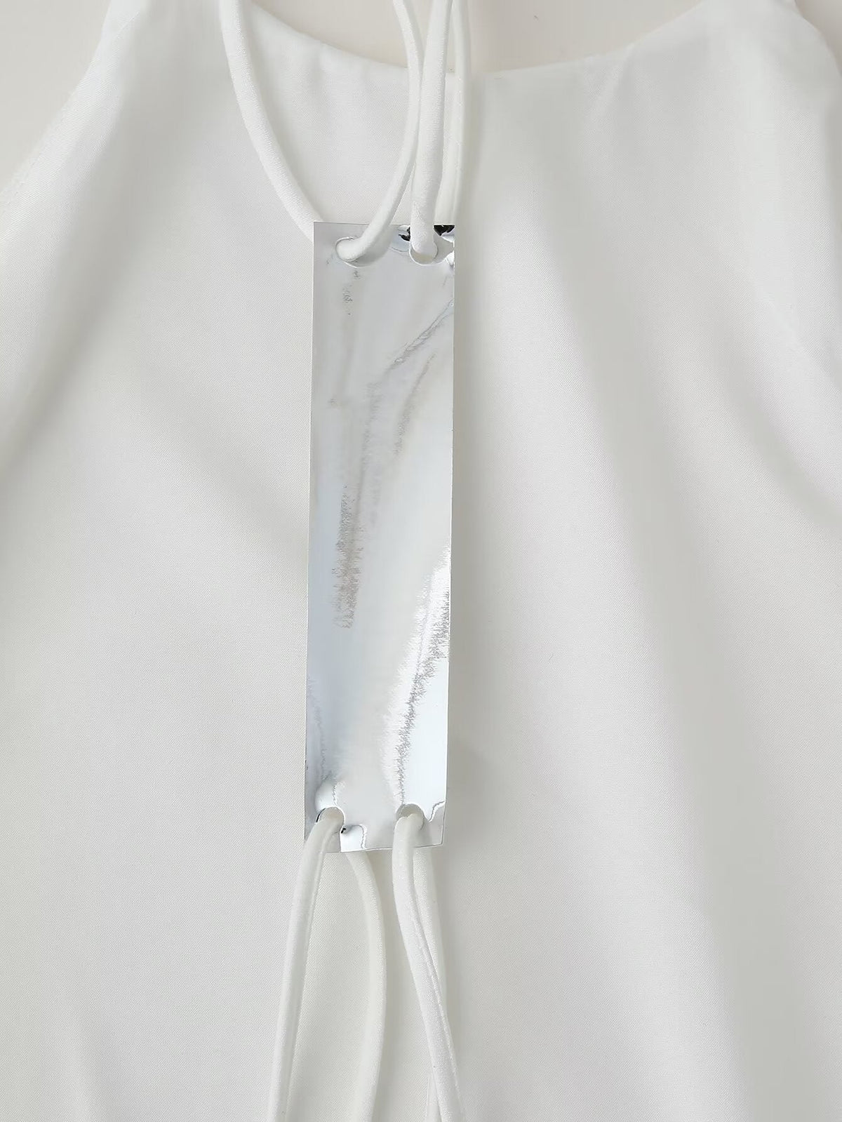 Women Clothing Products Back Decorative Satin Sling Dress