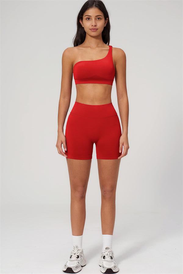 The Empower One-Shoulder Sports Bra