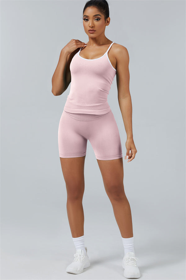 The Elevate Crop Top Shorts 2-Piece Set