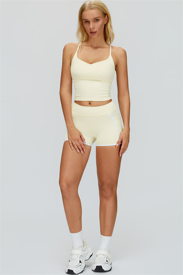The Whisper Crop Top Shorts 2-Piece Set