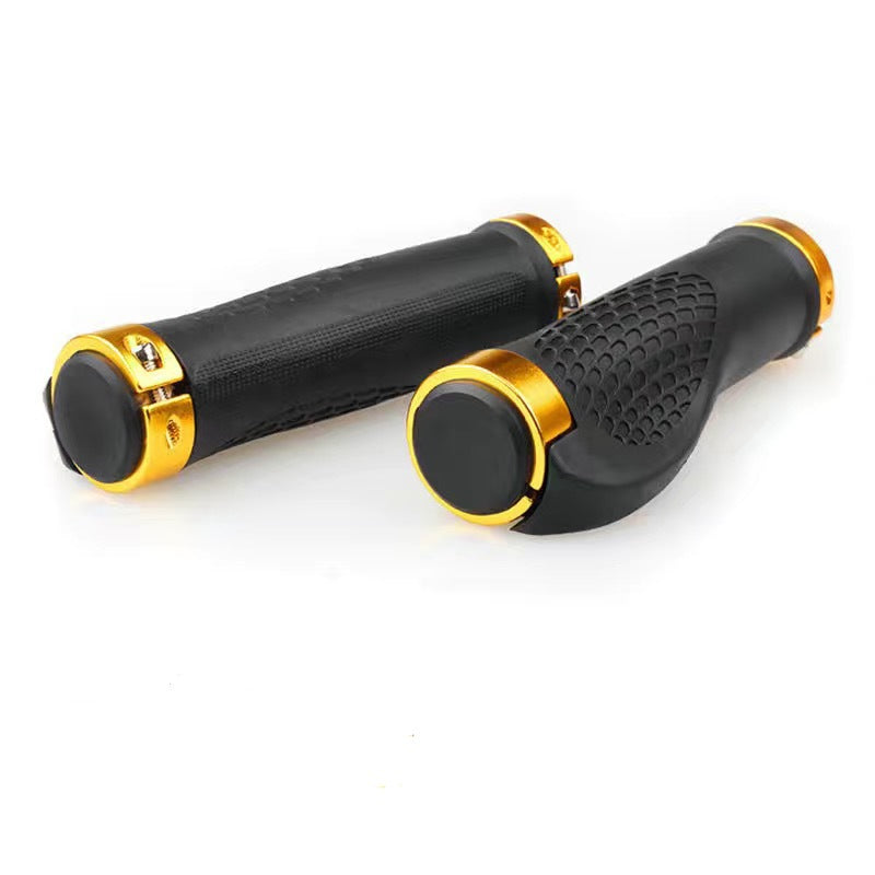 Bicycle Grip Handlebar End Cap Aluminium Alloy Lock Mountain Handle Bar Grip Bike Anti-Skid Rubber Bicycle Skid-Proof Grips New Generation Bike Handlebar Grip Soft Gel Inserts Shock Resistance Ergonomics Comfort Design