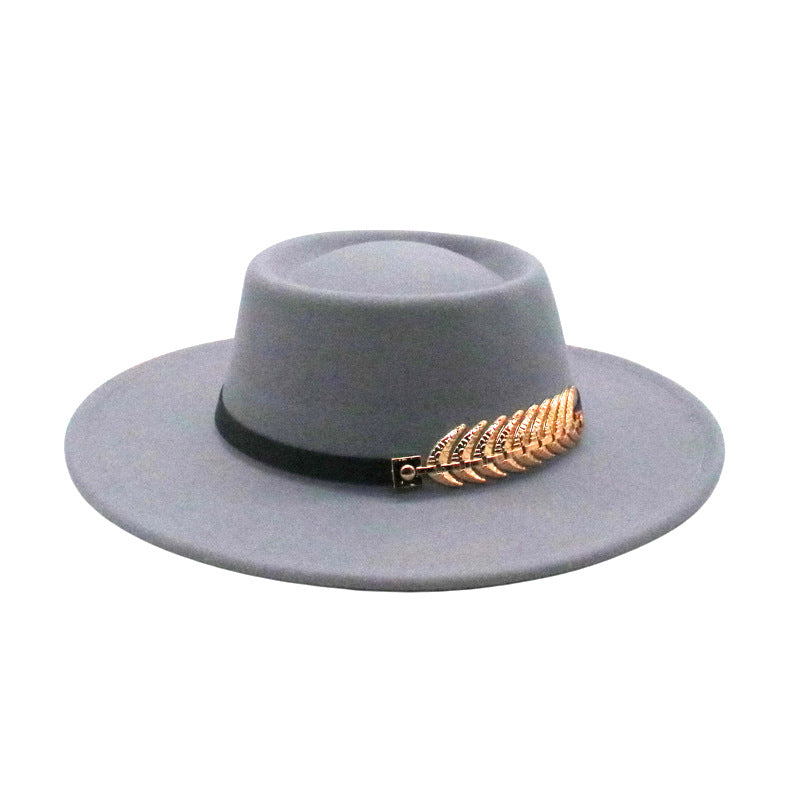Autumn Winter Women Men  Vintage Fedora Women's Foldable Short Brim  Floppy Hat Gentleman Elegant Warm Hats Lady Party Luxury Caps Classic Summer Beach Sun Hat