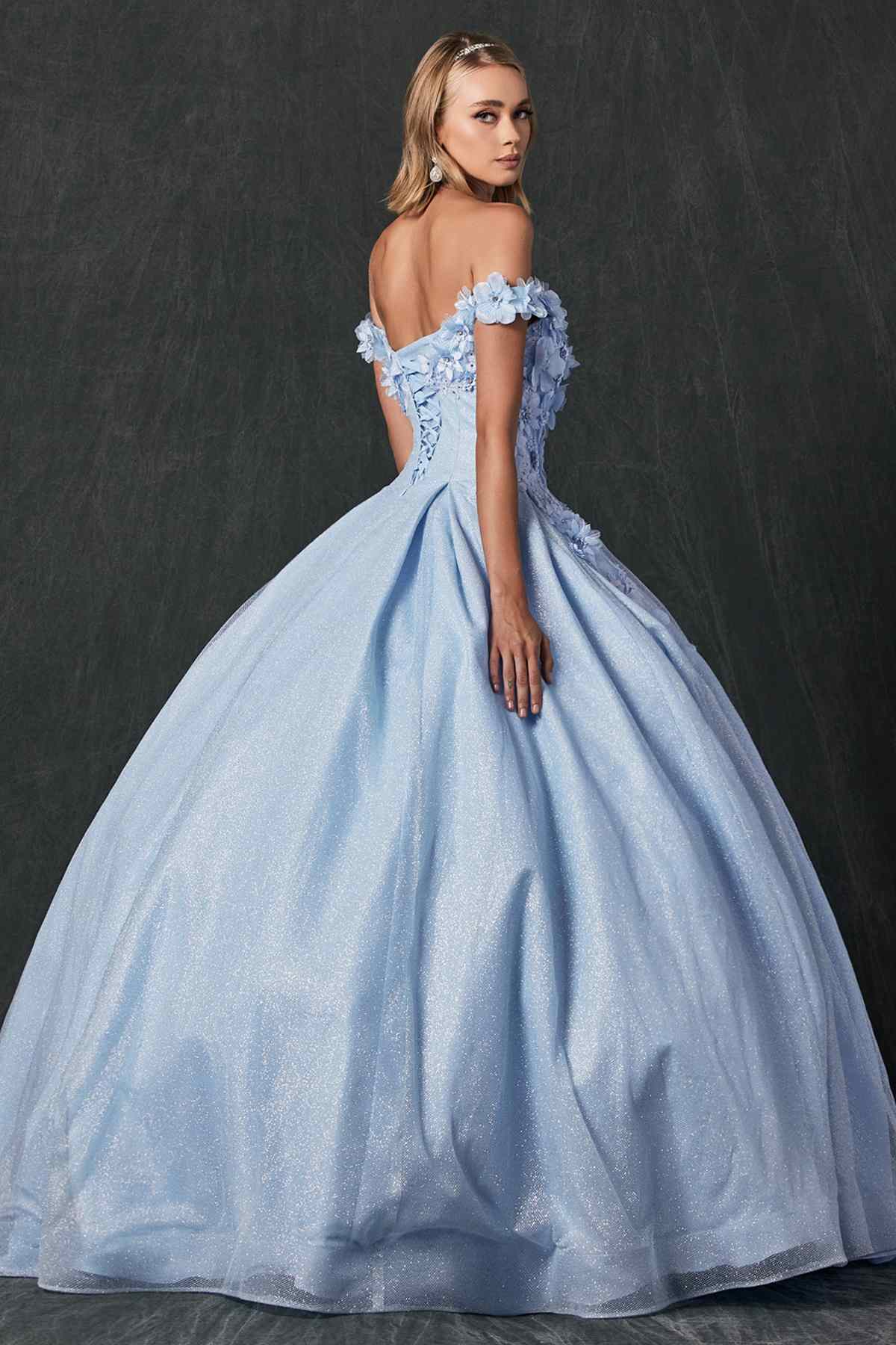 Juliet 1433 Dress Quinceanera Ball Gown 3D Floral Embroidered