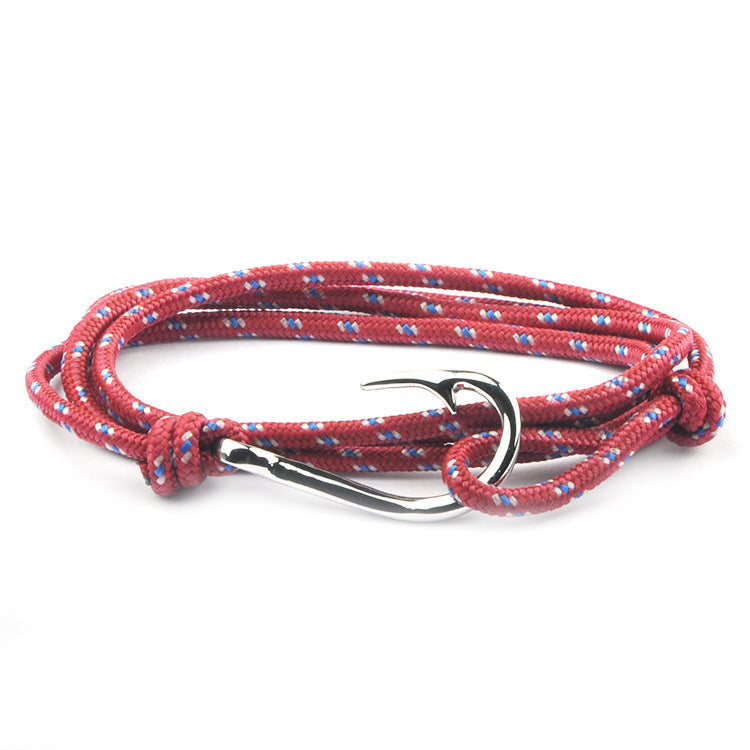 Fashion Hot Multilayer Rope Bracelet hope Anchor Sailor Anchor Bracelets  For Men and  Women Best Gift Hook Bracelet