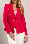 Fuchsia Caorla Red Blazer - Italian Made | Sizes S-3XL