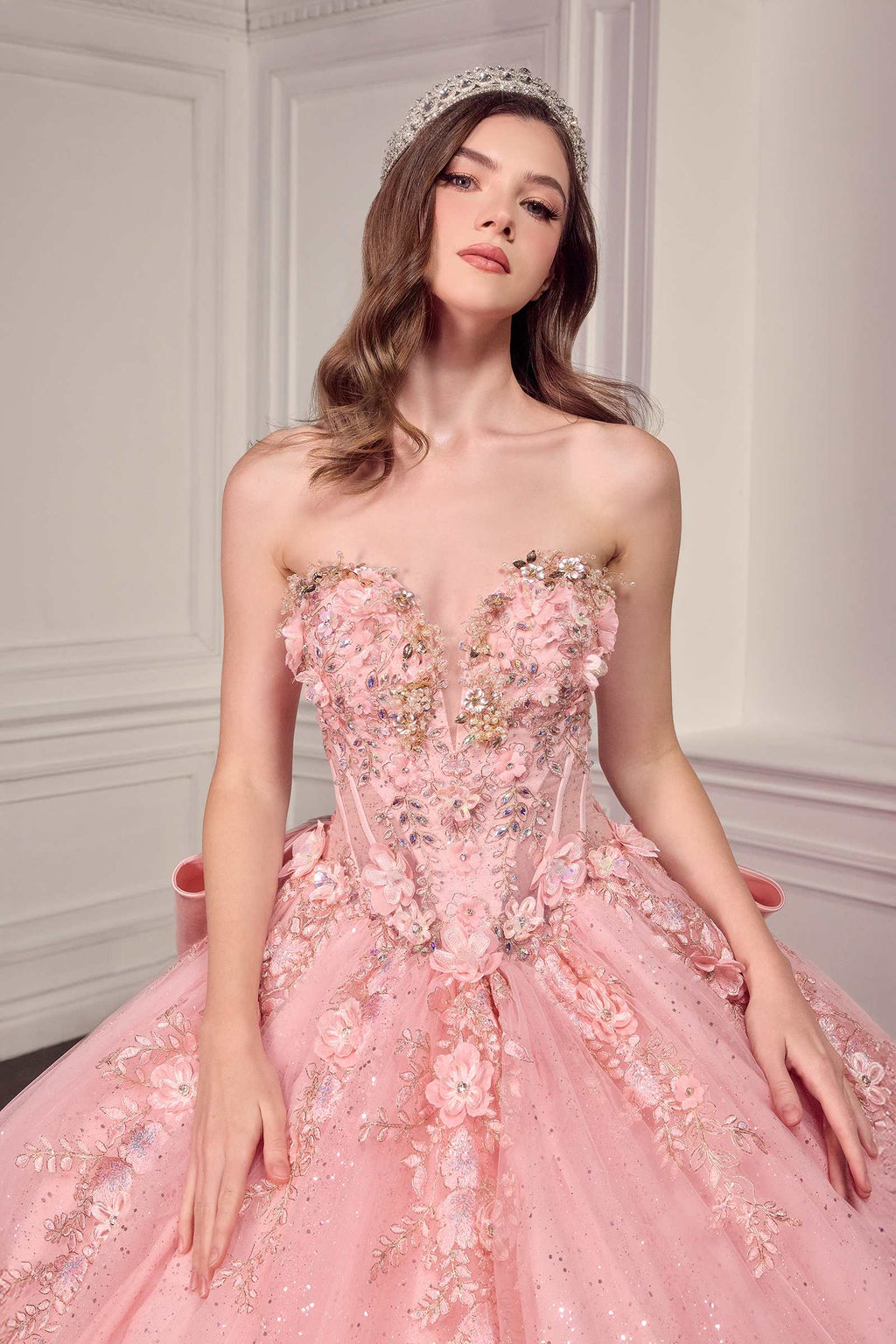 Ladivine 15726 Strapless Sweetheart Quinceanera Ball Gown
