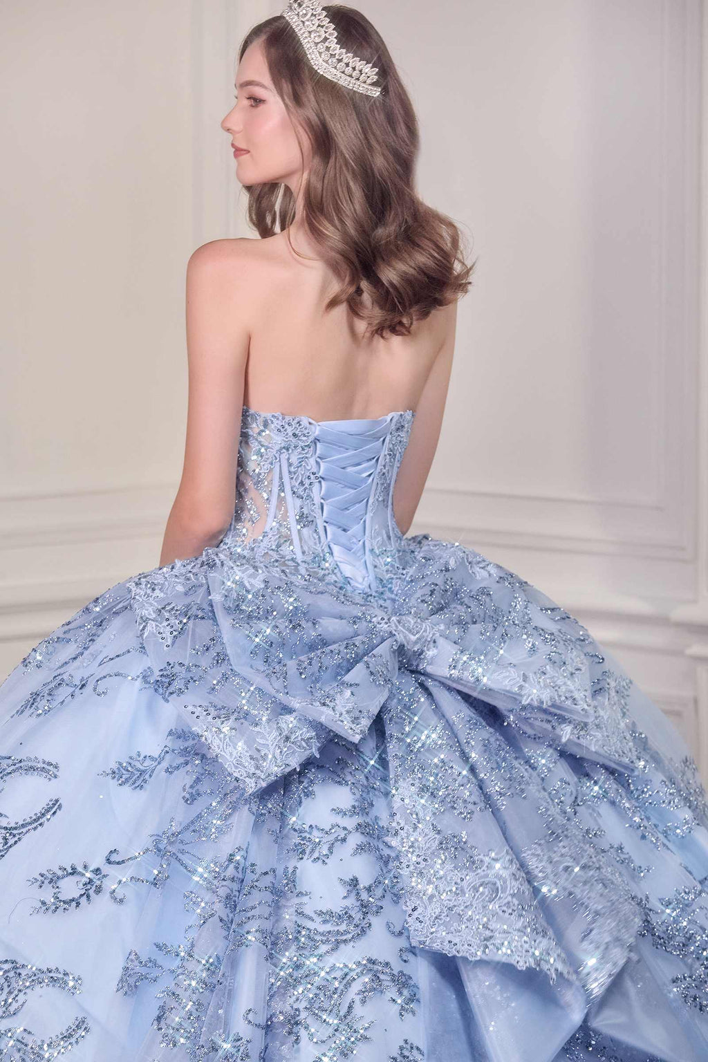 Ladivine 15732 Fairytale Strapless Sweetheart Cinderella Quinceanera Ball Gown