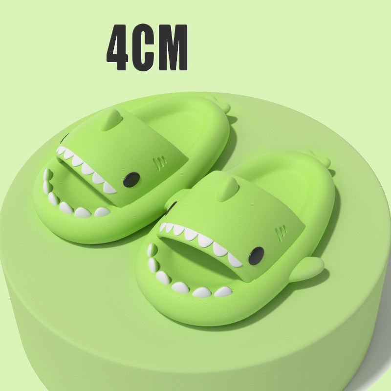 New Men and Women Summer Slippers Lovely Shark Shape Slides Outdoor Women Shoes Flip Flops Lightweight Open Toe Beach Pool Slides Sandals Shark Shower Slipper