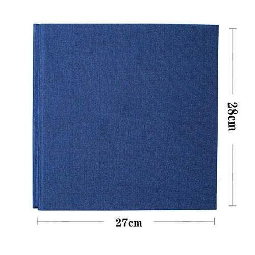 16-inch 20 Pages Self Adhesive Photo Album DIY Scrapbook Rustic Linen Cloth Cover Personalize Album for Wedding Memory Album  Home Decor House Decoration DIY Memorable Gifts For Loved Ones