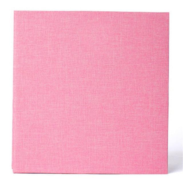 16-inch 20 Pages Self Adhesive Photo Album DIY Scrapbook Rustic Linen Cloth Cover Personalize Album for Wedding Memory Album  Home Decor House Decoration DIY Memorable Gifts For Loved Ones