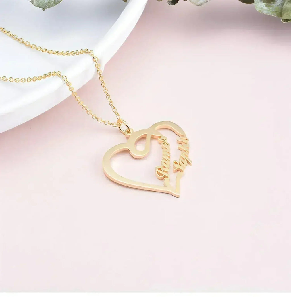 💖 Eternal Heart Necklace – 925 Silver Personalized Love Keepsake