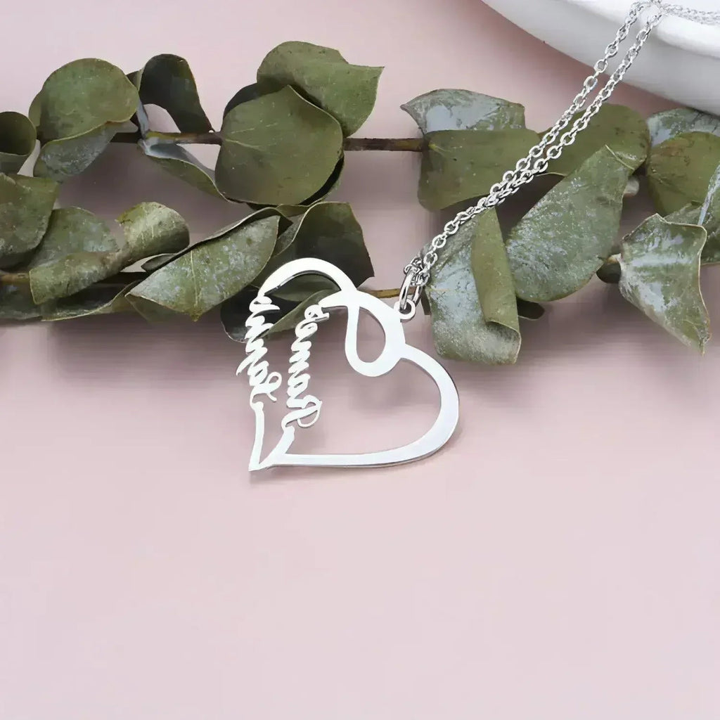 💖 Eternal Heart Necklace – 925 Silver Personalized Love Keepsake