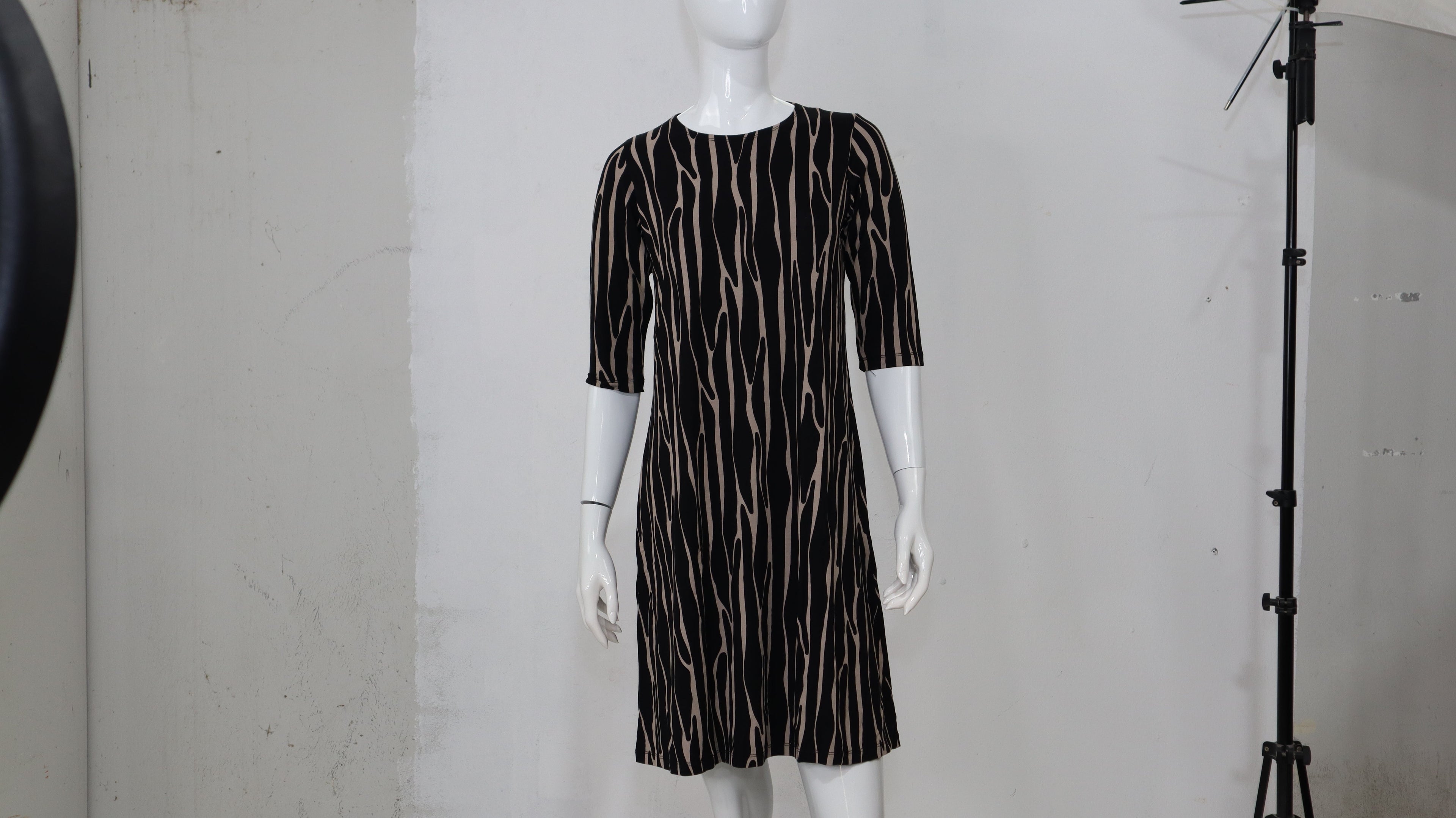 Classic Knee Length A-Line T-Shirt Dress
