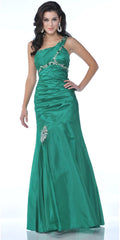 CLEARANCE - Cinderella Divine 1646 Long Dress Taffeta One Shoulder (Size 6)