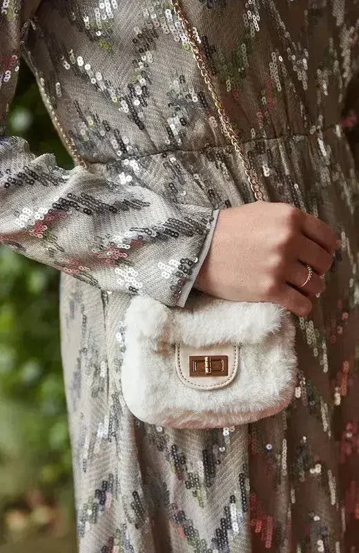 Vegan Fur Micro Bag - Convertible Mini Purse | Femstylo