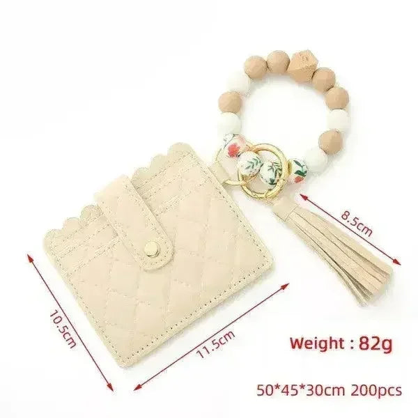 Safari Tassel Cardholder Keychains