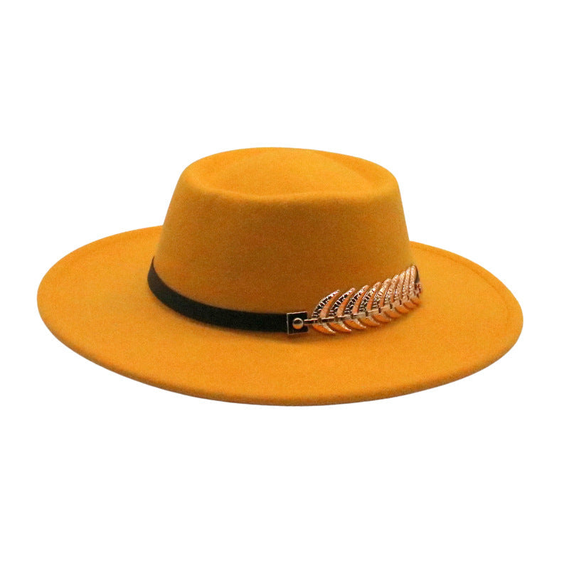 Autumn Winter Women Men  Vintage Fedora Women's Foldable Short Brim  Floppy Hat Gentleman Elegant Warm Hats Lady Party Luxury Caps Classic Summer Beach Sun Hat