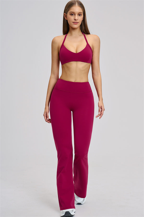 The Zestful Sports Bra Flared Leggings 2-Piece Set