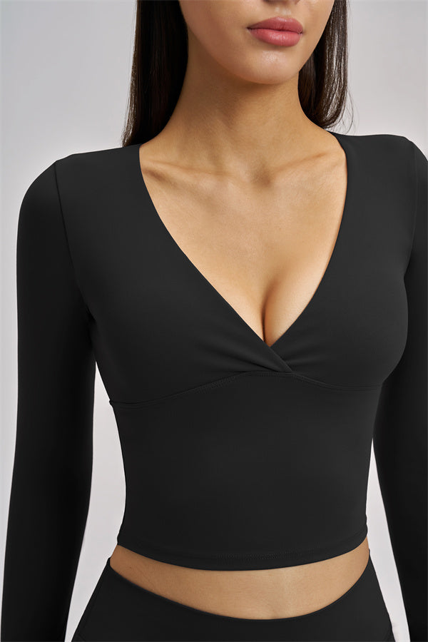 The Swoon Long Sleeve Crop top Leggings 2-Piece Set