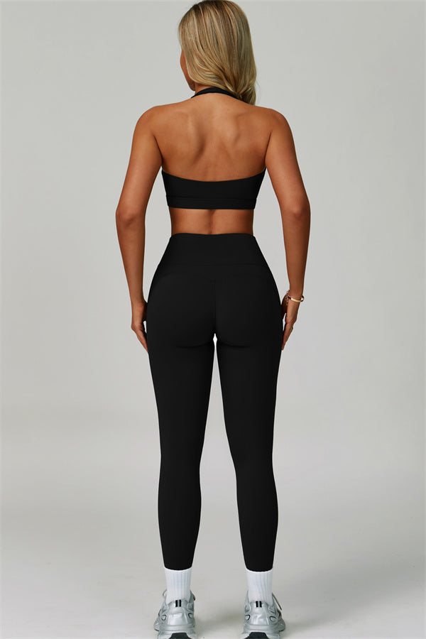 The Bold Halter Sports Bra Leggings 2-Piece Set