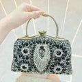 Diamond Inlaid Clutch - Convertible Evening Bag | Femstylo