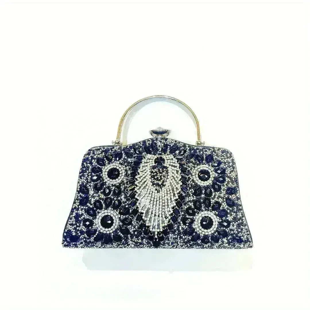 Diamond Inlaid Clutch - Convertible Evening Bag | Femstylo