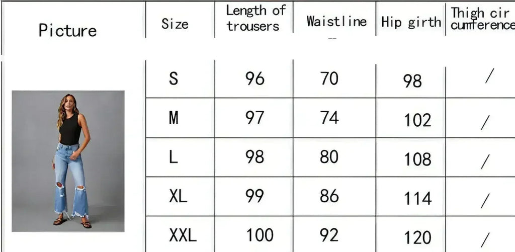 SkyFade™ – Ripped Wide-Leg High Waist Jeans