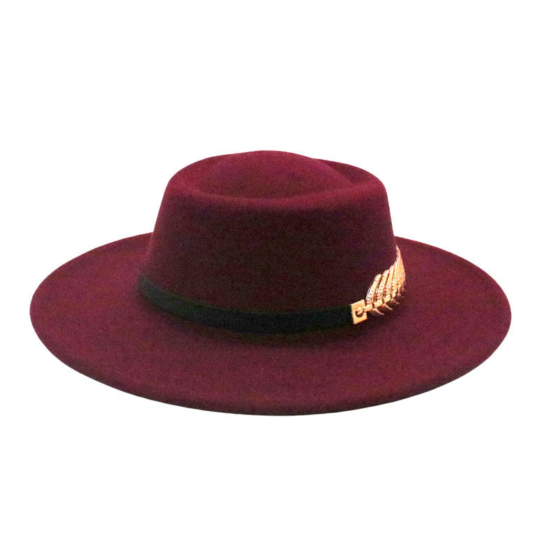 Autumn Winter Women Men  Vintage Fedora Women's Foldable Short Brim  Floppy Hat Gentleman Elegant Warm Hats Lady Party Luxury Caps Classic Summer Beach Sun Hat