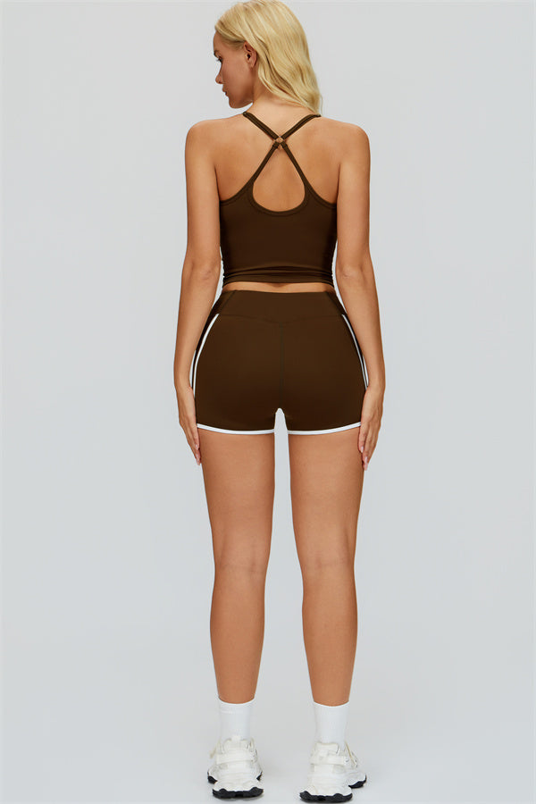 The Whisper Crop Top Shorts 2-Piece Set