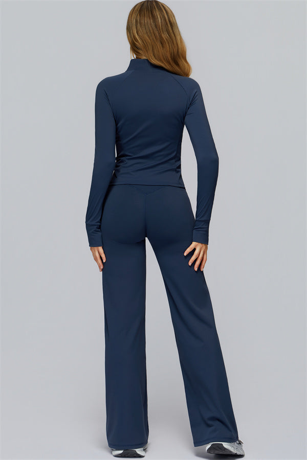 The FlexCore Pure Zip Jacket Flared Leggings 2-Piece Set