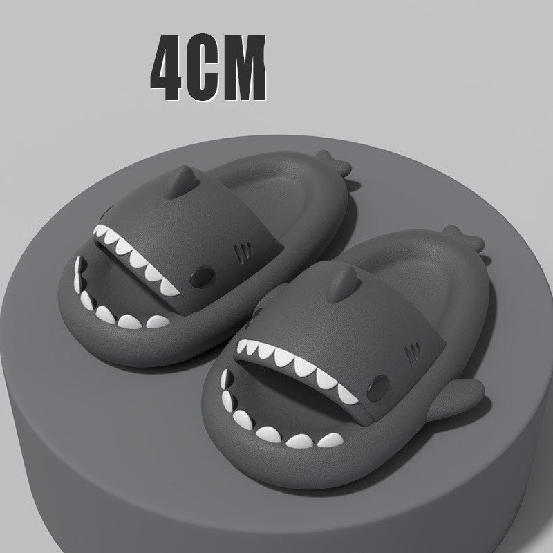 New Men and Women Summer Slippers Lovely Shark Shape Slides Outdoor Women Shoes Flip Flops Lightweight Open Toe Beach Pool Slides Sandals Shark Shower Slipper