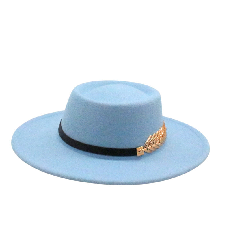 Autumn Winter Women Men  Vintage Fedora Women's Foldable Short Brim  Floppy Hat Gentleman Elegant Warm Hats Lady Party Luxury Caps Classic Summer Beach Sun Hat